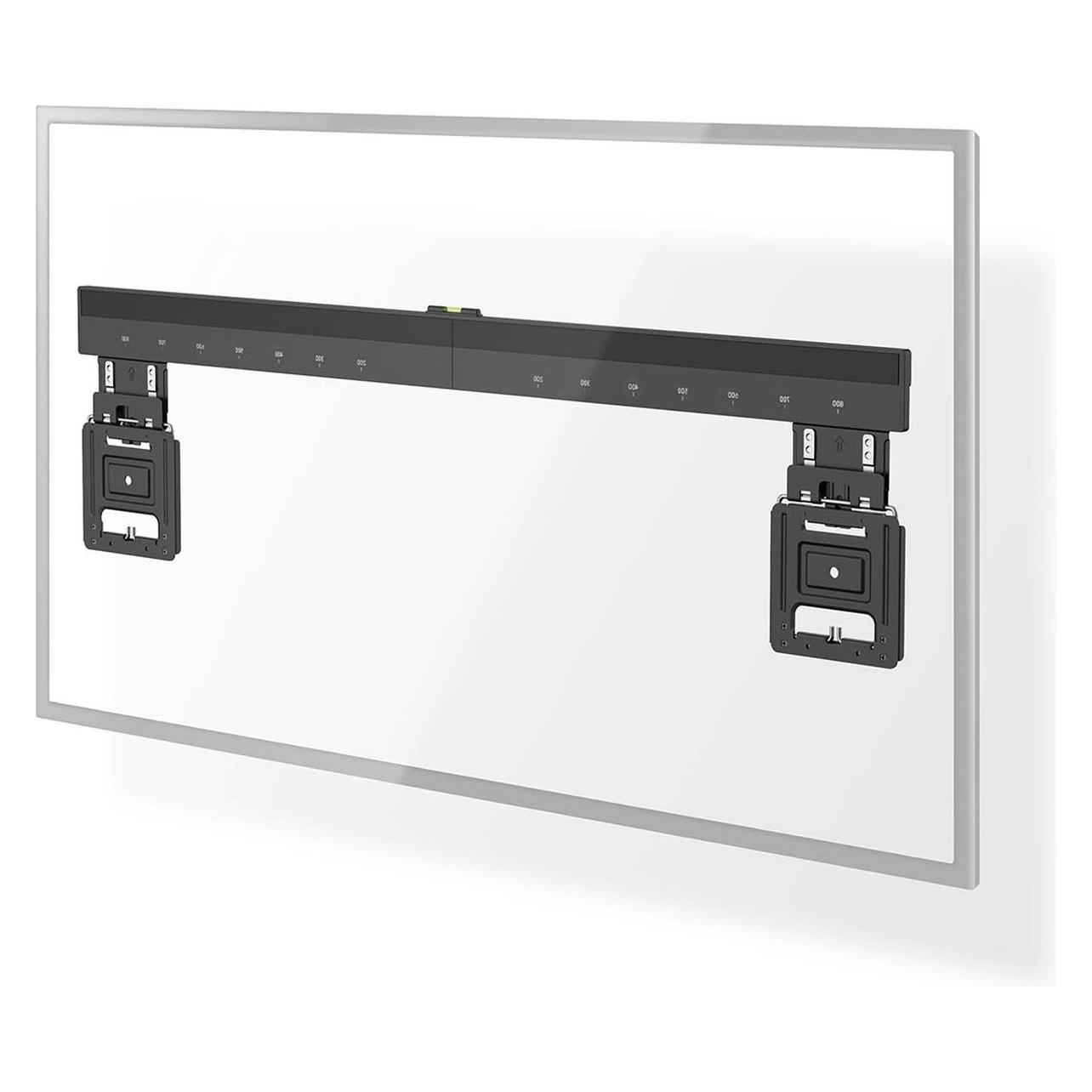 Nedis Feste TV-Wandhalterung | 43 - 100 " | maximal unterstützes Bildschirmgewicht: 75 kg | Minimale (Wand, 75 kg, 43" - 100") (TVWM5090BK)