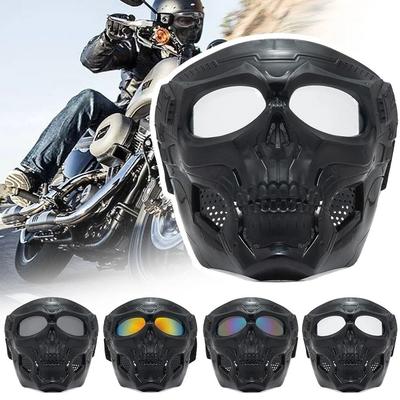Uplift Essentials Tactical Skull Mask & Goggles reinforced Transparent