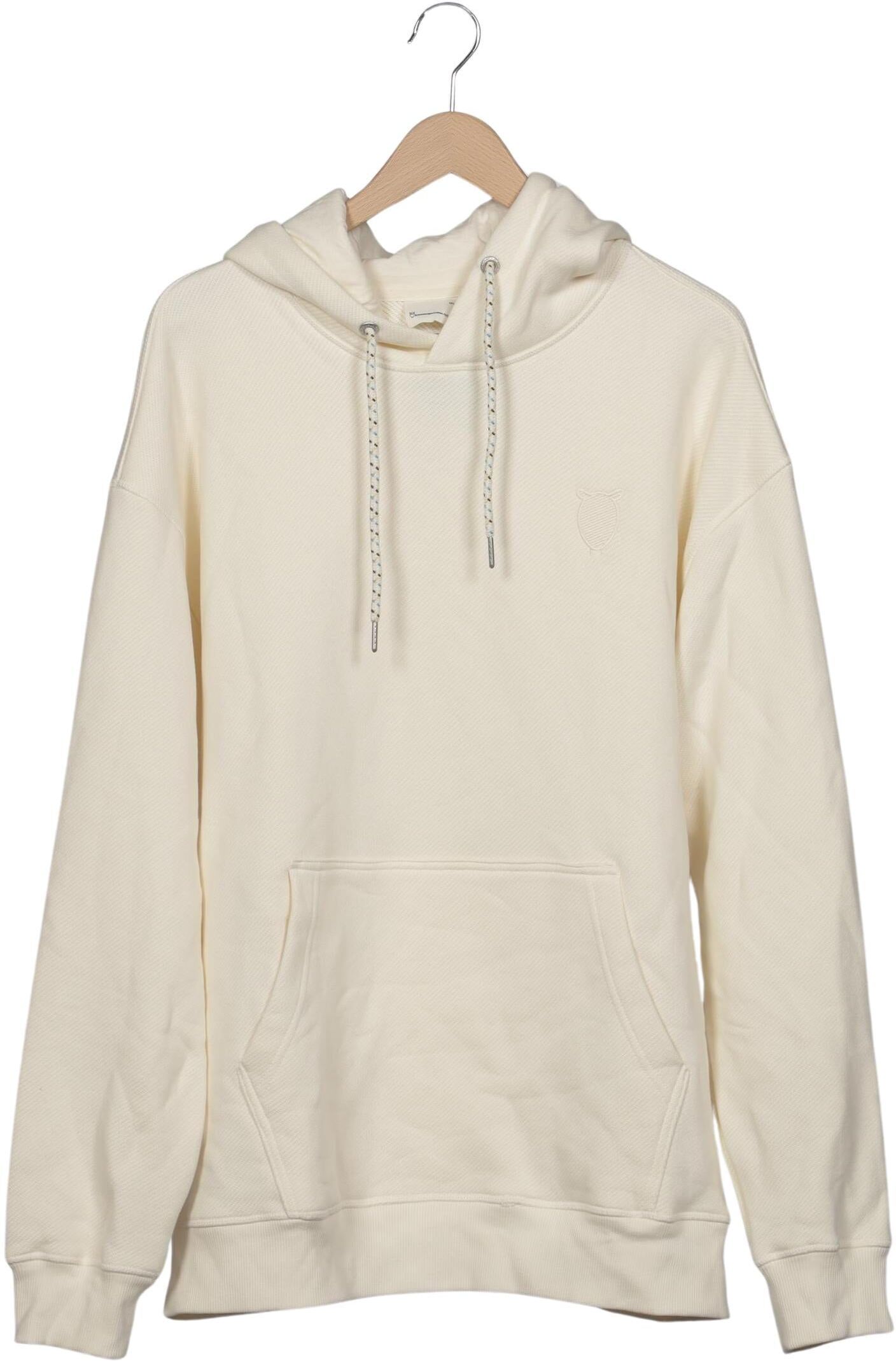 Knowledge Cotton Apparel Herren Kapuzenpullover, Cremeweiß, Gr. Xxl, Baumwolle - Second Hand