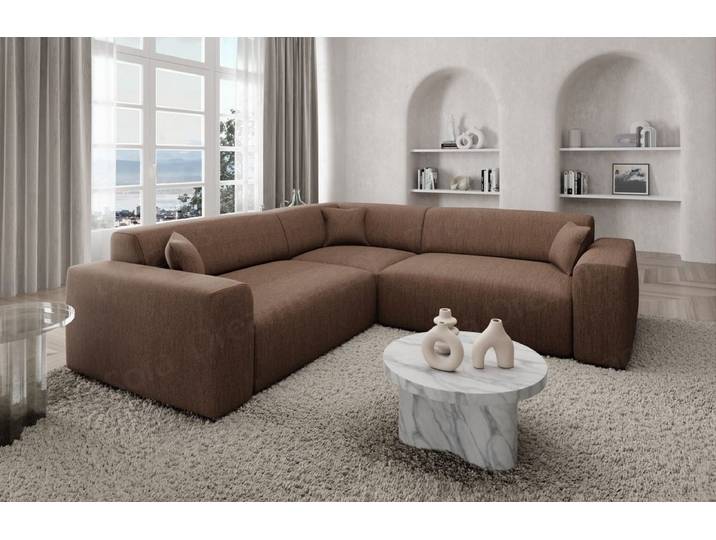 Ecksofa Mallorca L-Form aus Stoff