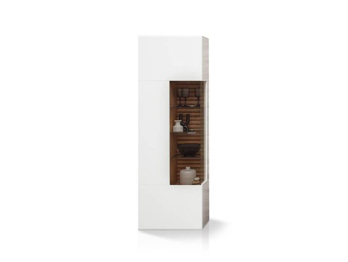 FABINA Vitrine, Material Dekorspanplatte, Artisan Eiche