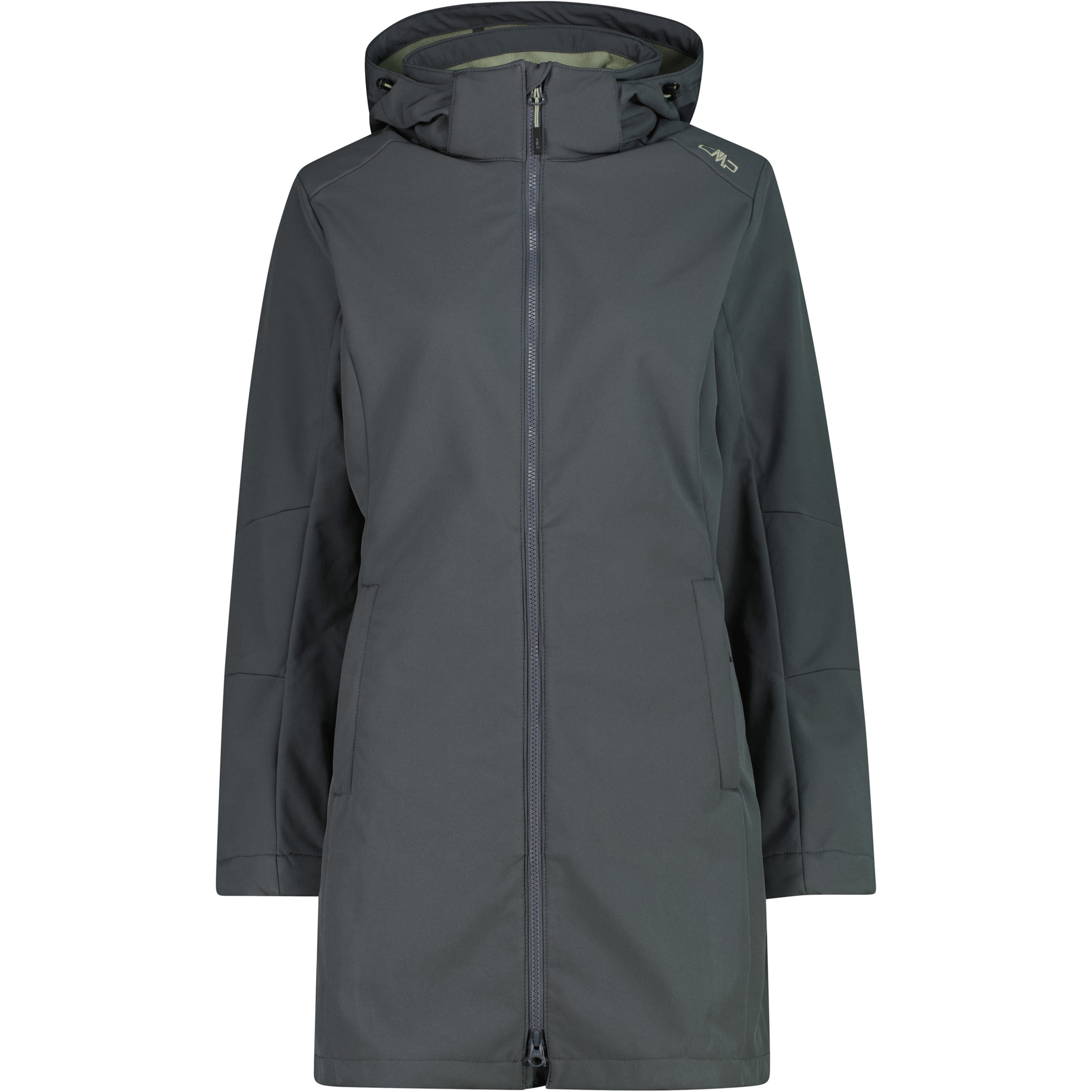 CMP Softshell Parka Damen Parkas & Mäntel grau Größe S Lifestyle Elastisch Wasserabweisend