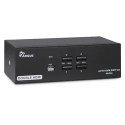 Inter-Tech AS-42HA HDMI Tastatur/Video/Maus (KVM)-Switch Schwarz
