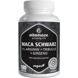 MACA SCHWARZ+Tribulus+Ginseng Komplex Kapseln
