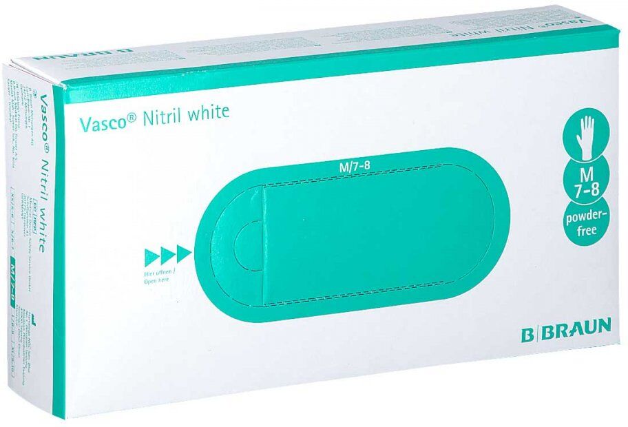 Vasco Nitril white Untersuchungshandschuhe Größe m