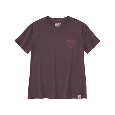 T-Shirt CARHARTT "Heritage", Damen, Gr. M, braun (dunkellila), Shirts T-Shirt