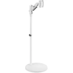 Maclean Stojak podłogowy na monitor/TV MC-970 W, mobilny, sprężyna gazowa (Boden, 35", 10 kg), Monitor Halterung, Weiss
