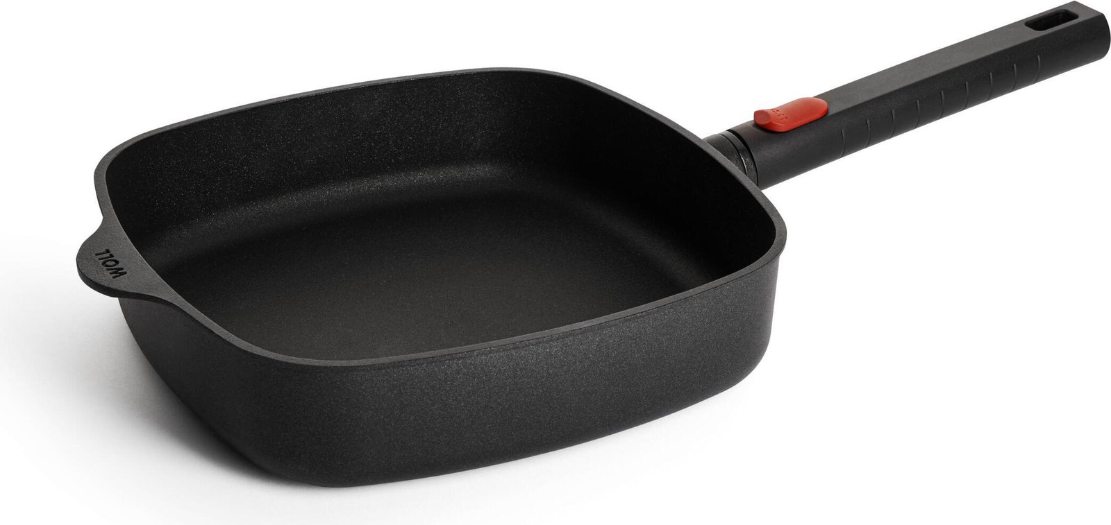 Woll Eco Logic QXR vierkante pan met afneembaar handvat, geschikt voor inductie, 24 x 24 x 6 cm