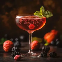 EUROART Glasbild 20 x cm Colourful Cocktails V Glas Rot