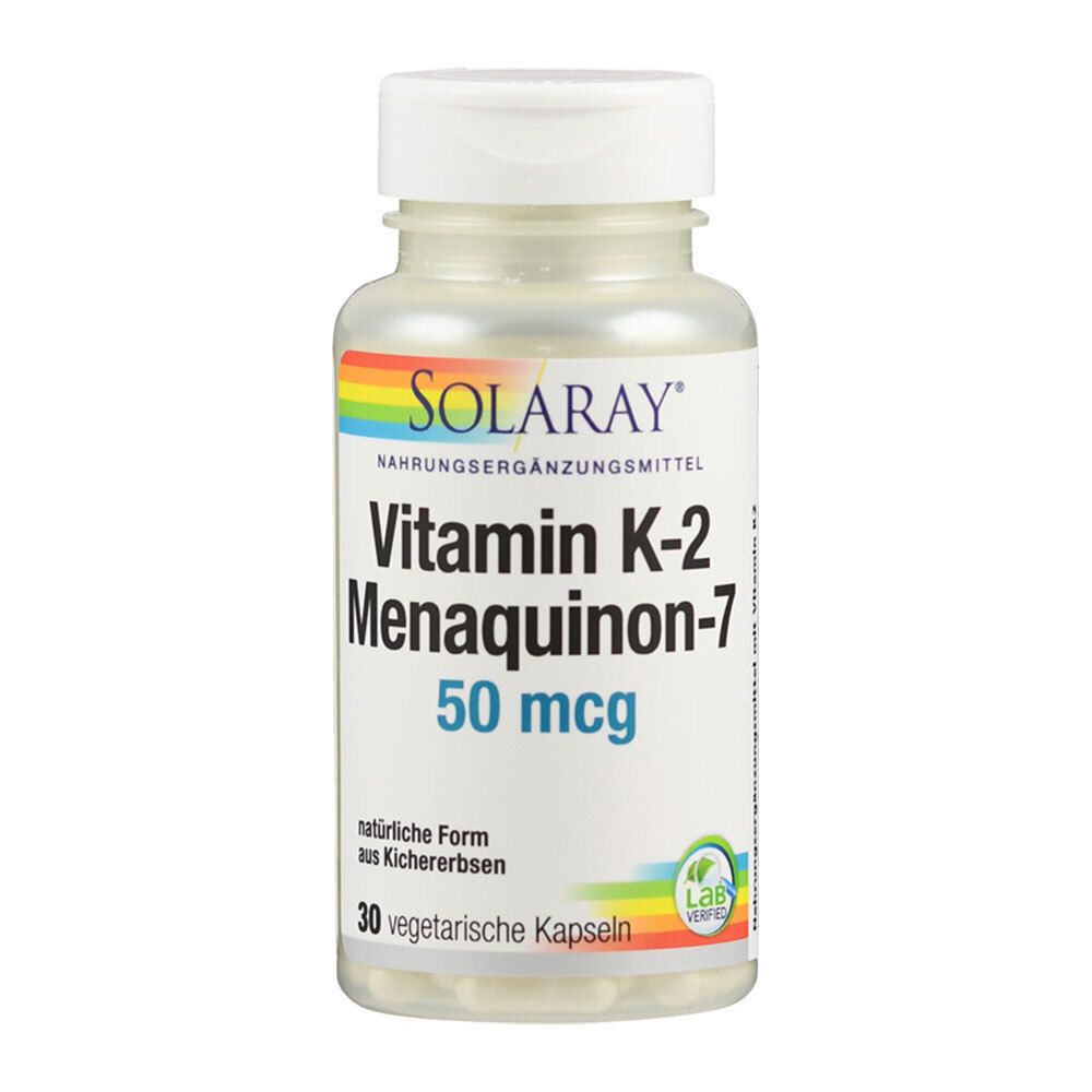 Vitamin K2 Menaquinon-7 50 µg Solaray Kapseln 30 St