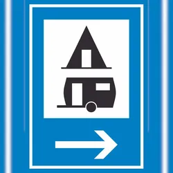 HB-Druck Campingplatz rechts Schild A1 (594x841mm)