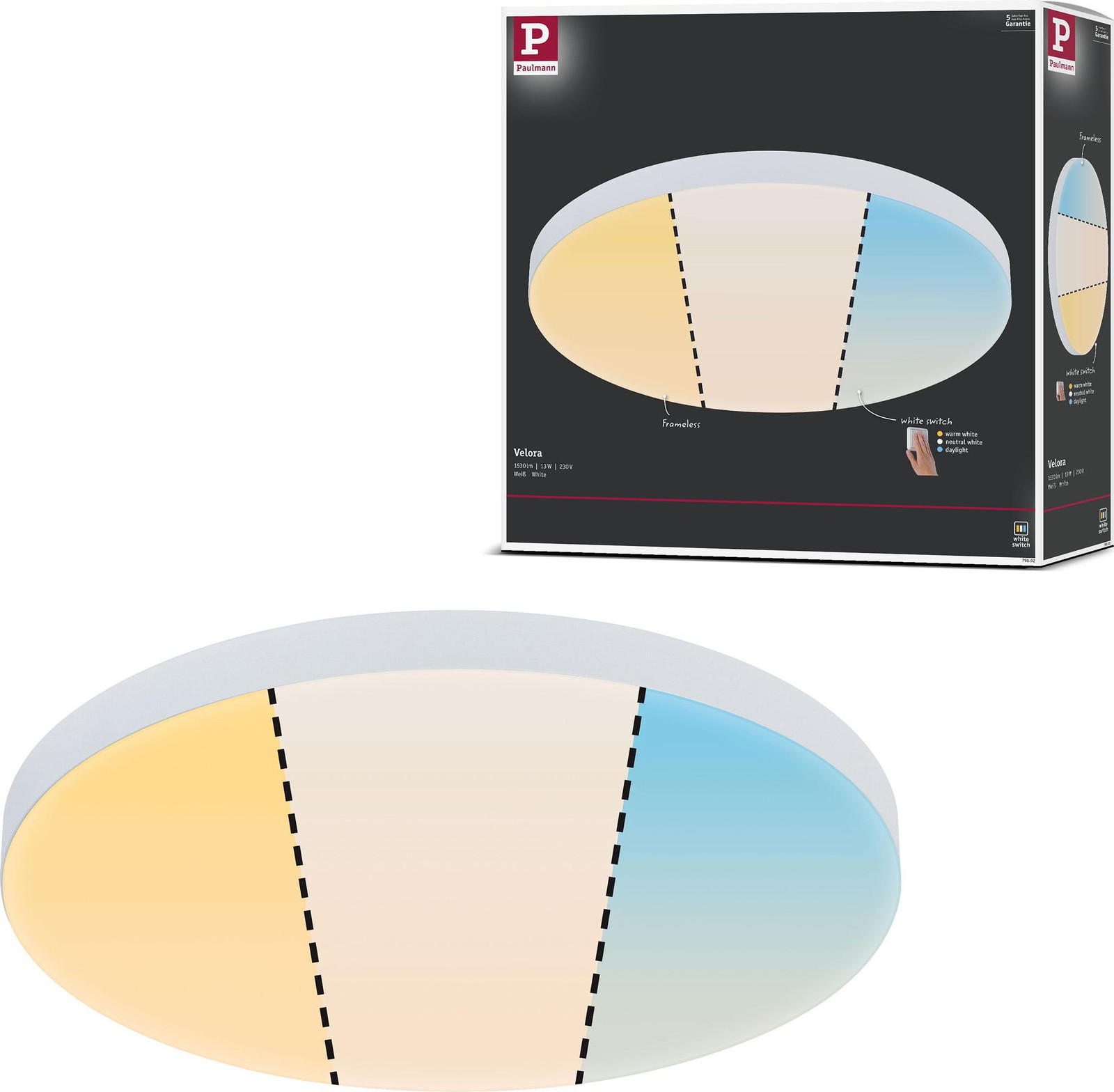 Paulmann Velora LED-paneel voor opbouwmontage