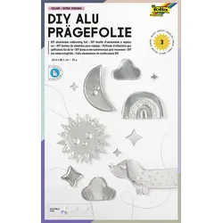 folia Prägefolie silber, 3 Blatt