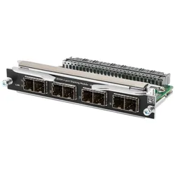 HPE HP Modul JL084A: für HP 3810 Serie (4 Ports), Netzwerk Switch, Schwarz