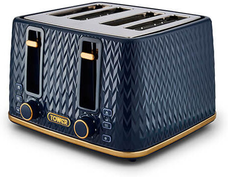Tower Empire Toaster 4 Slice Midnight Blue
