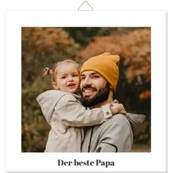 Fotofliese 15x15cm Keramik Matt-Glanz inkl. Aufhänger einfach selbst gestalten