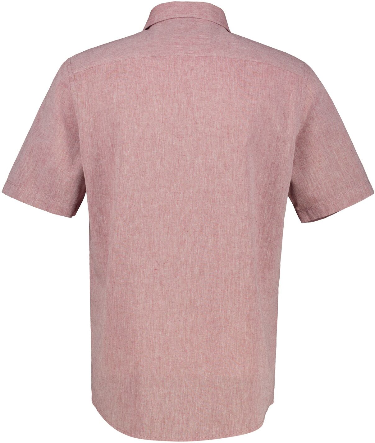 Kurzarmhemd LERROS "Halbarmhemd in Grossen Grössen", Herren, Gr. 6XL, extraweit, rot (earth rot), 80% Baumwolle, 20% Leinen, Hemden Kurzarmhemd earth rot 6XL, extraweit