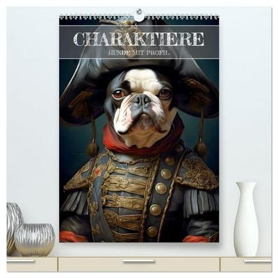 CHARAKTIERE Hunde mit Profil (hochwertiger Premium Wandkalender 2027 DIN A2 hoch), Kunstdruck in Hochglanz