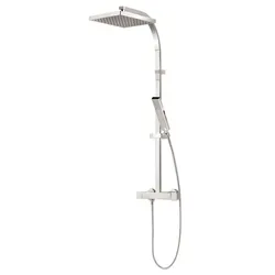 Schulte  ExpressPlus  DuschMaster  Rain  II  Square  mit  Thermostat  und  Kopfbrause  Eckig