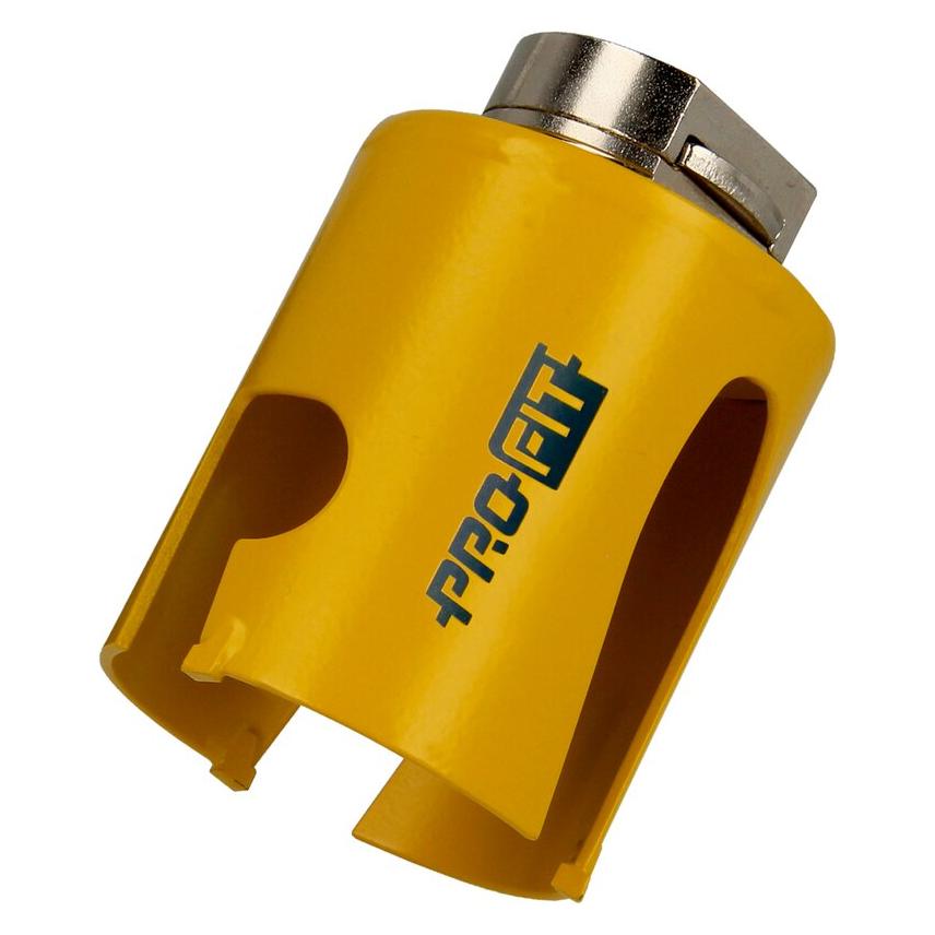 Pro-Fit Lochsäge für alle Holzwerkstoffe Mauerwerk und Gips Tiefe 52 mm ø160 mm (46 mm) (09081046)