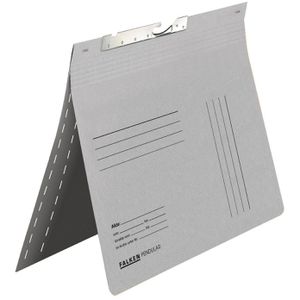 Falken Pendelhefter 15033840, A4, grau, variable Heftung, 320 g/m² Karton, 25 Stück