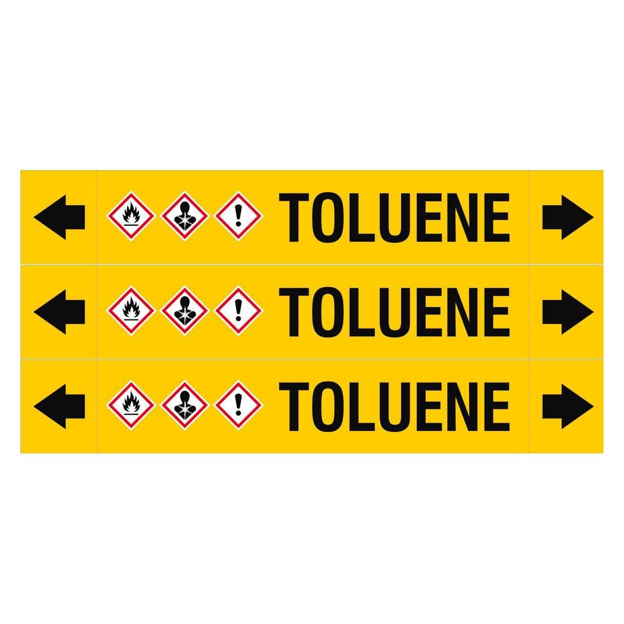 Brady ASME - Rohrmarkierer - Toluene (ASMEPM-37X230MM-TOLUENE)