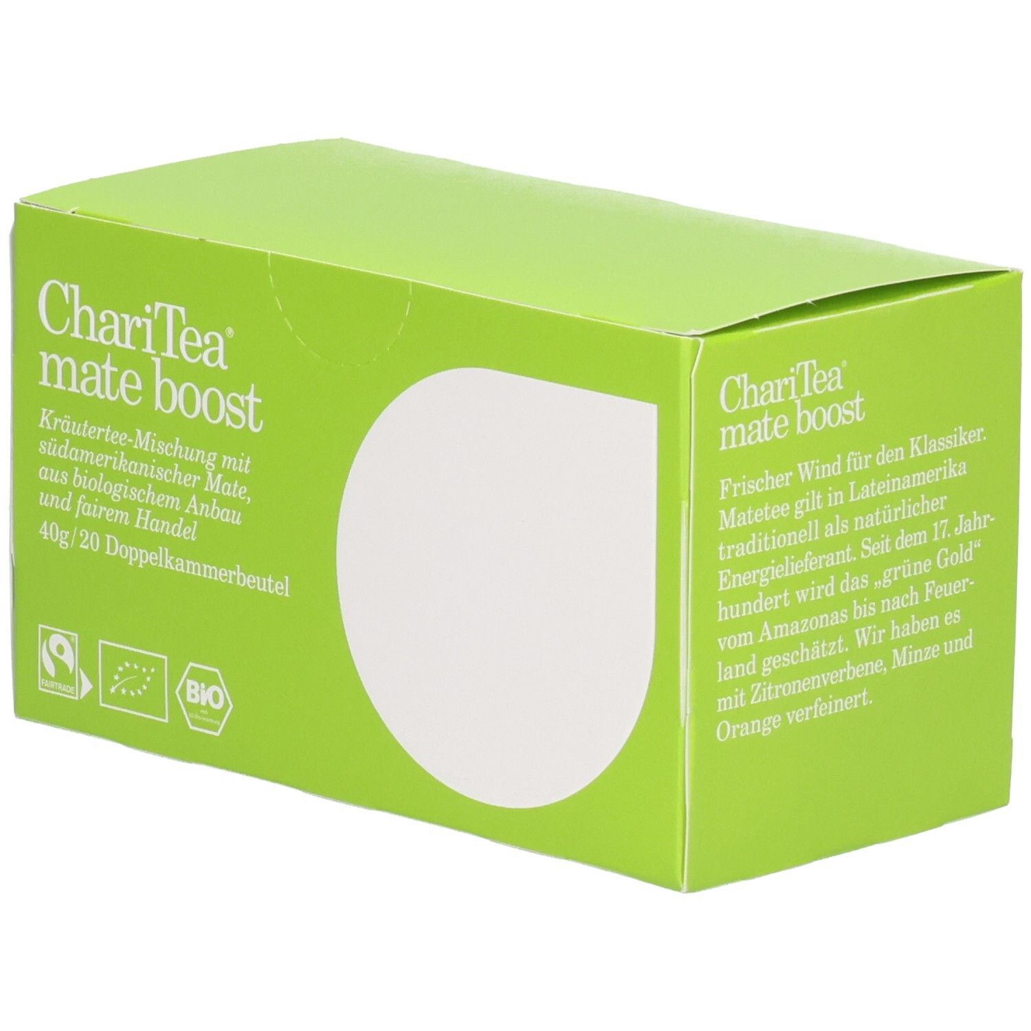 Charitea Mate Boost Bio 20 St Filterbeutel