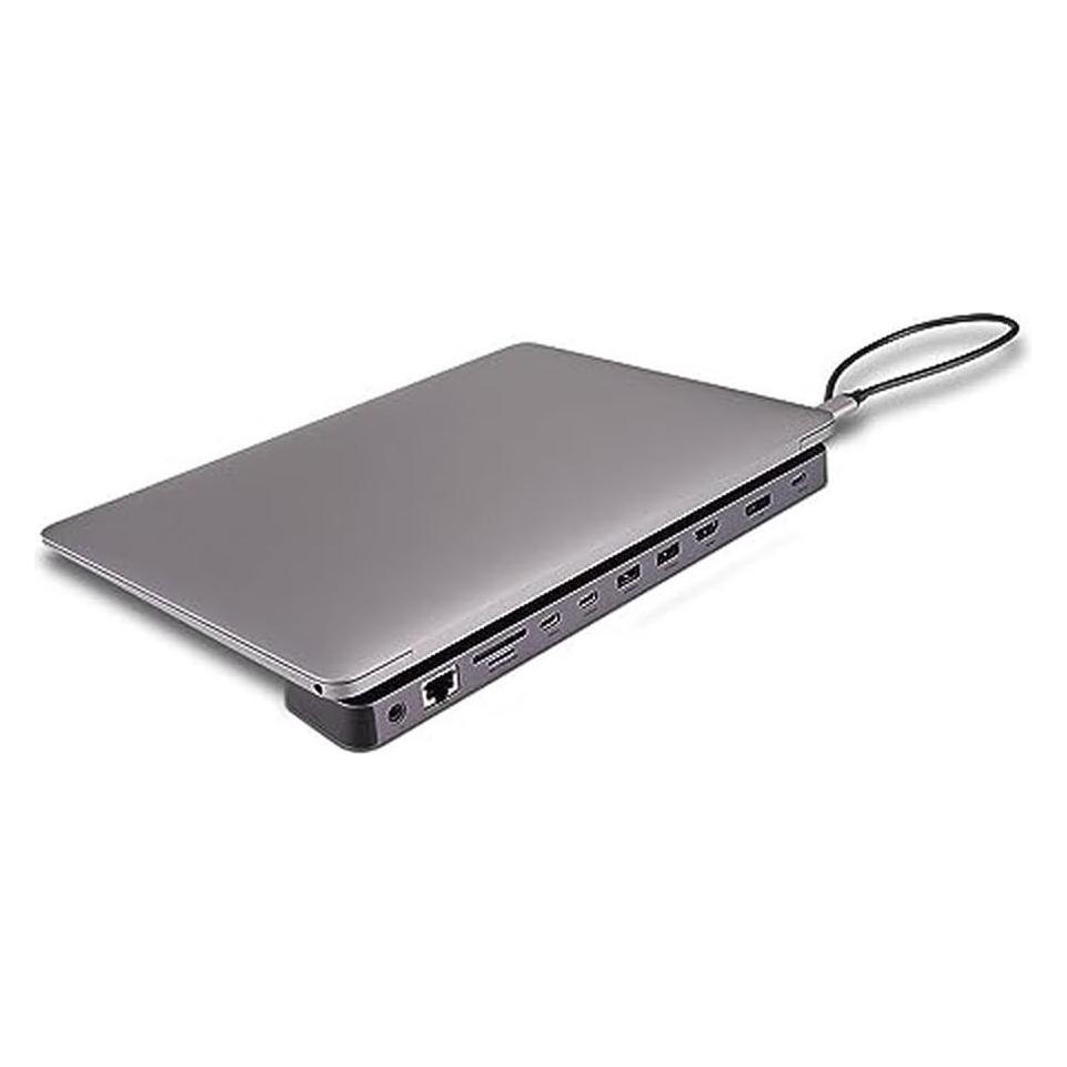 Lindy DST-Mini XT 810, USB C Laptop Mini Dockingstation mit 8K-Unterstützung für ein Display, 4K60 bei 2 D (USB-C, 7 Ports) (43392)