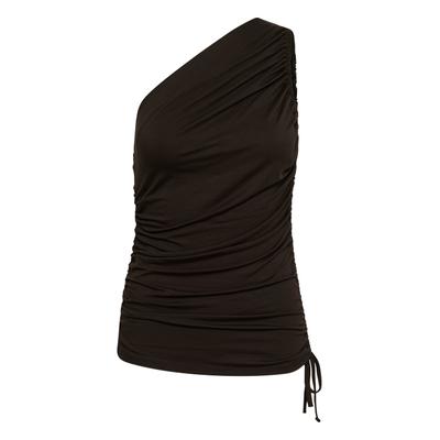 Blusentop SOAKED IN LUXURY "Ärmellose Bluse SLHanadi", Damen, Gr. M, braun (chocolate torte), Obermaterial: 95% Viskose CV. 5% Elasthan EL., Blusen Blusentop