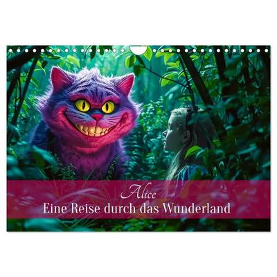 Alice – Eine Reise durch das Wunderland (Wandkalender 2027 DIN A4 quer), CALVENDO Monatskalender