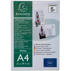 Exacompta Tischaufsteller A4 Hoch/-Querformat
