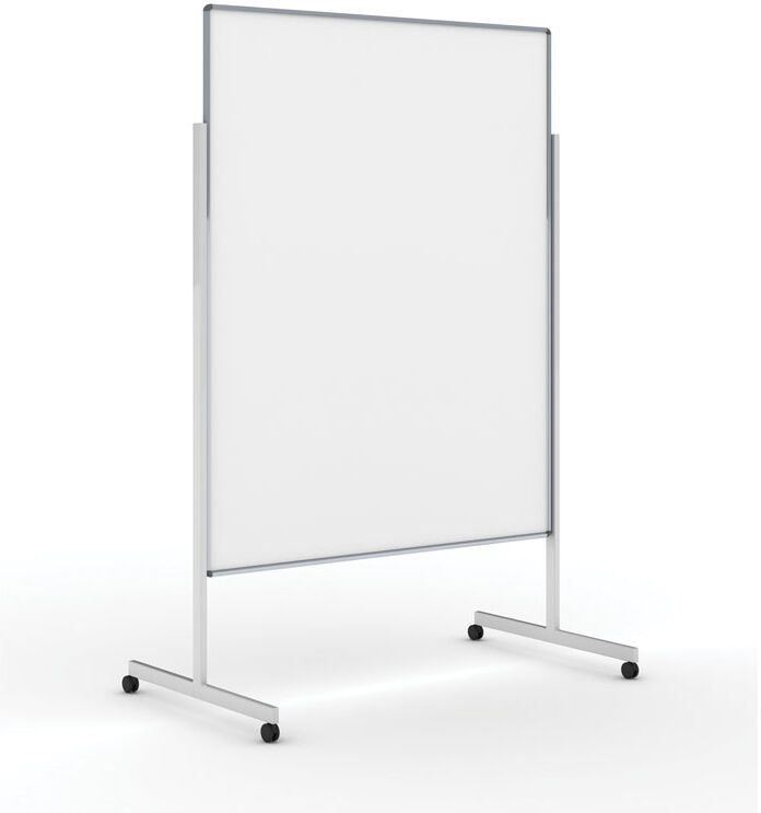 B2B Partner Info-moderationswand mit Rollen, 1200 x 1500 mm, lackiert