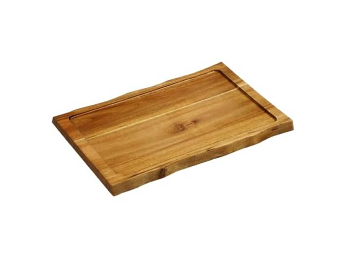 KESPER Servierbrett mit Vertiefung, Akazienholz, 37,5 x 24 cm 28194