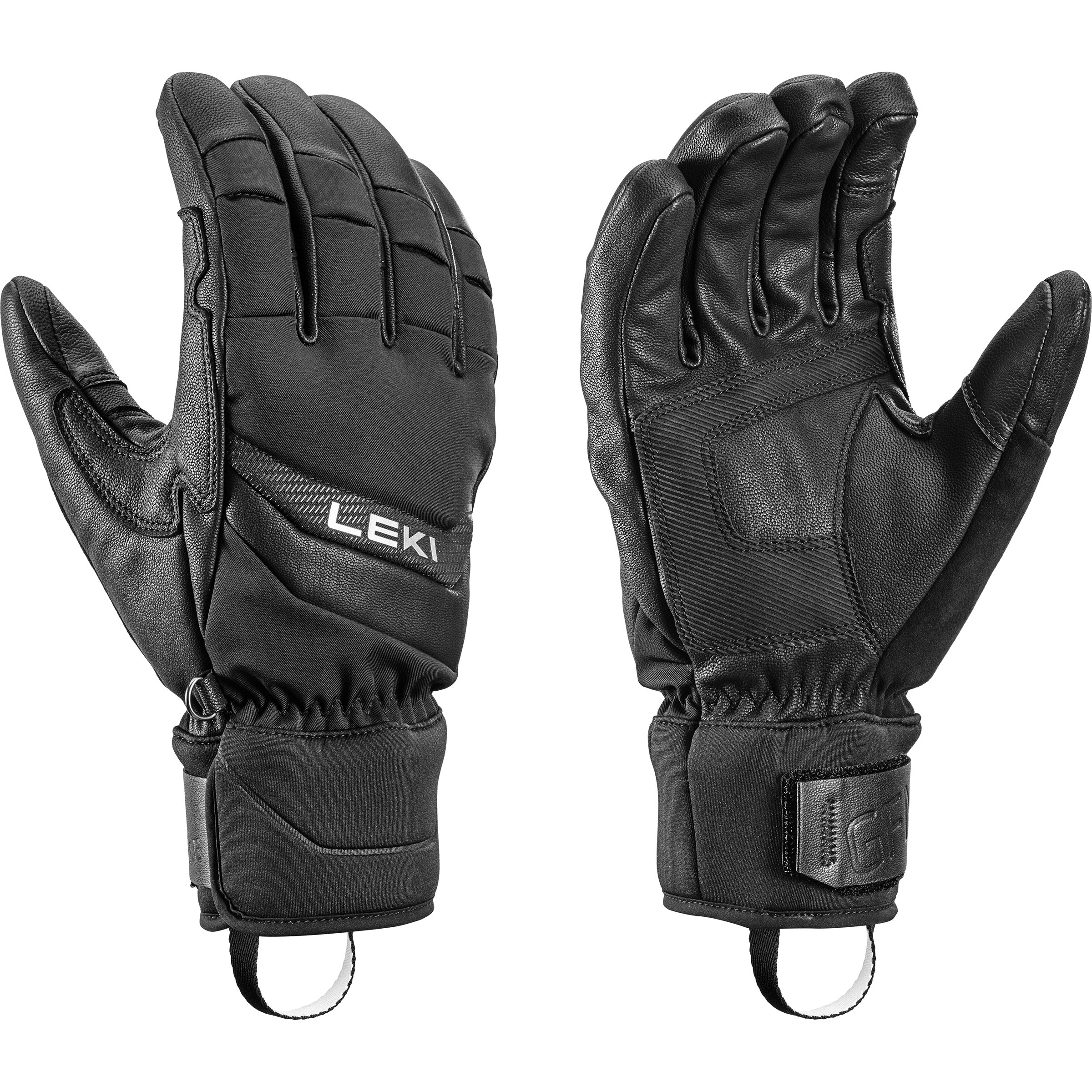 Leki Griffin Base Zero Skihandschuhe schwarz Größe 9.5 Skifahren Wasserabweisend Wasserabweisend