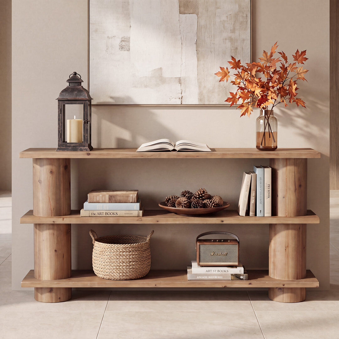 Blue Elephant Console Table Rustic Brown 85cm H X 160cm W X 29.5cm D