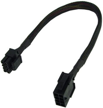 Phobya Verl&auml;ngerung 8-Pin oder EPS12V 30cm - Schwarz