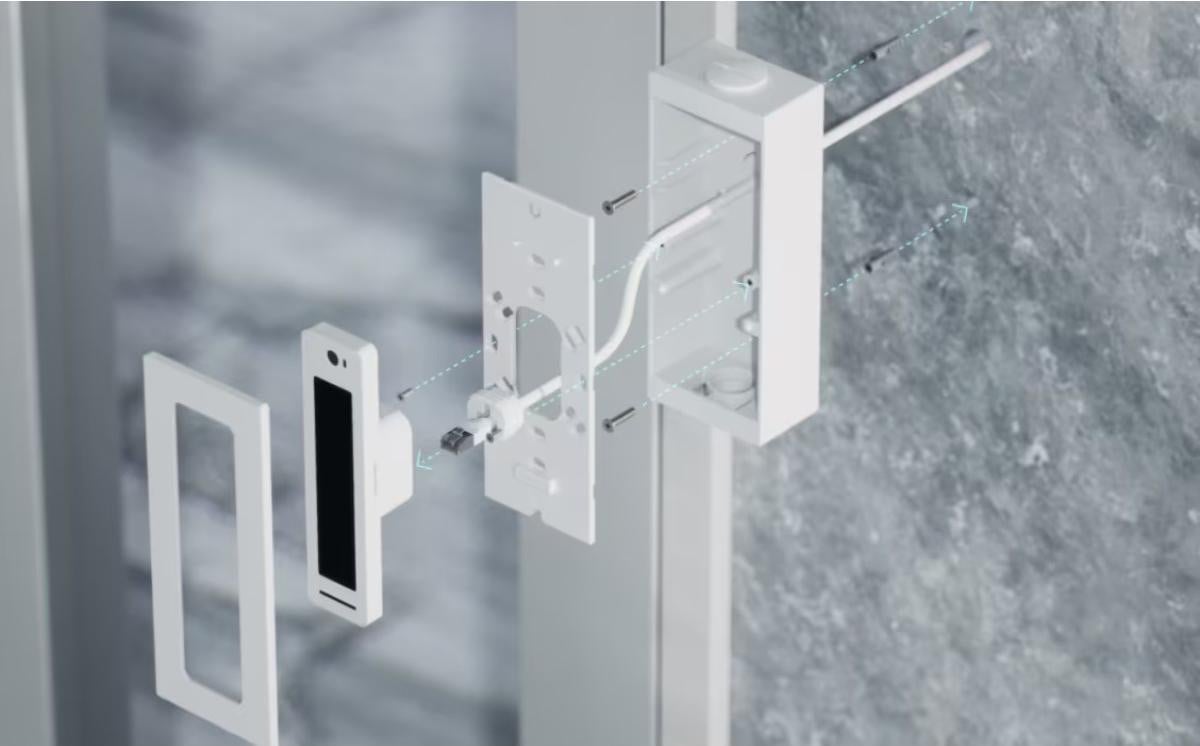 Ubiquity Manipulatieresistente aansluitdoos voor toegangscontrole, plat model
