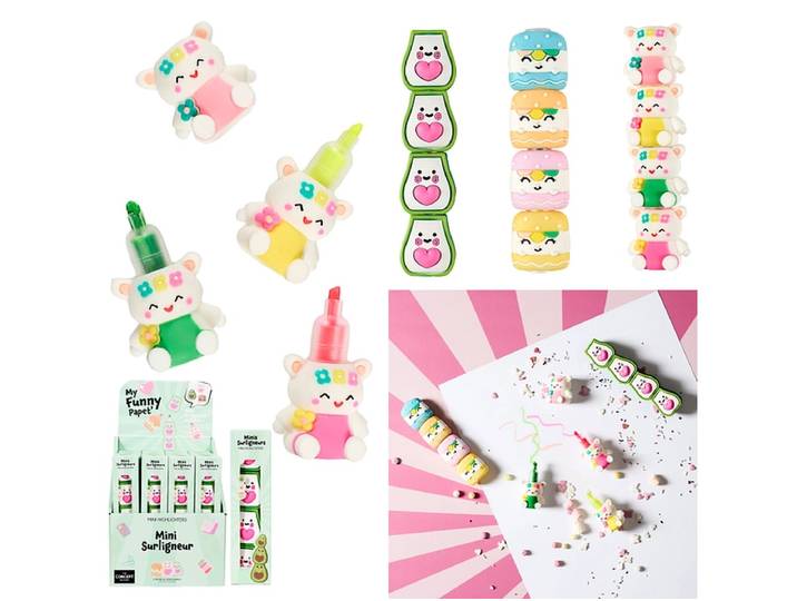 Textmarker KAWAII mehrfarbig