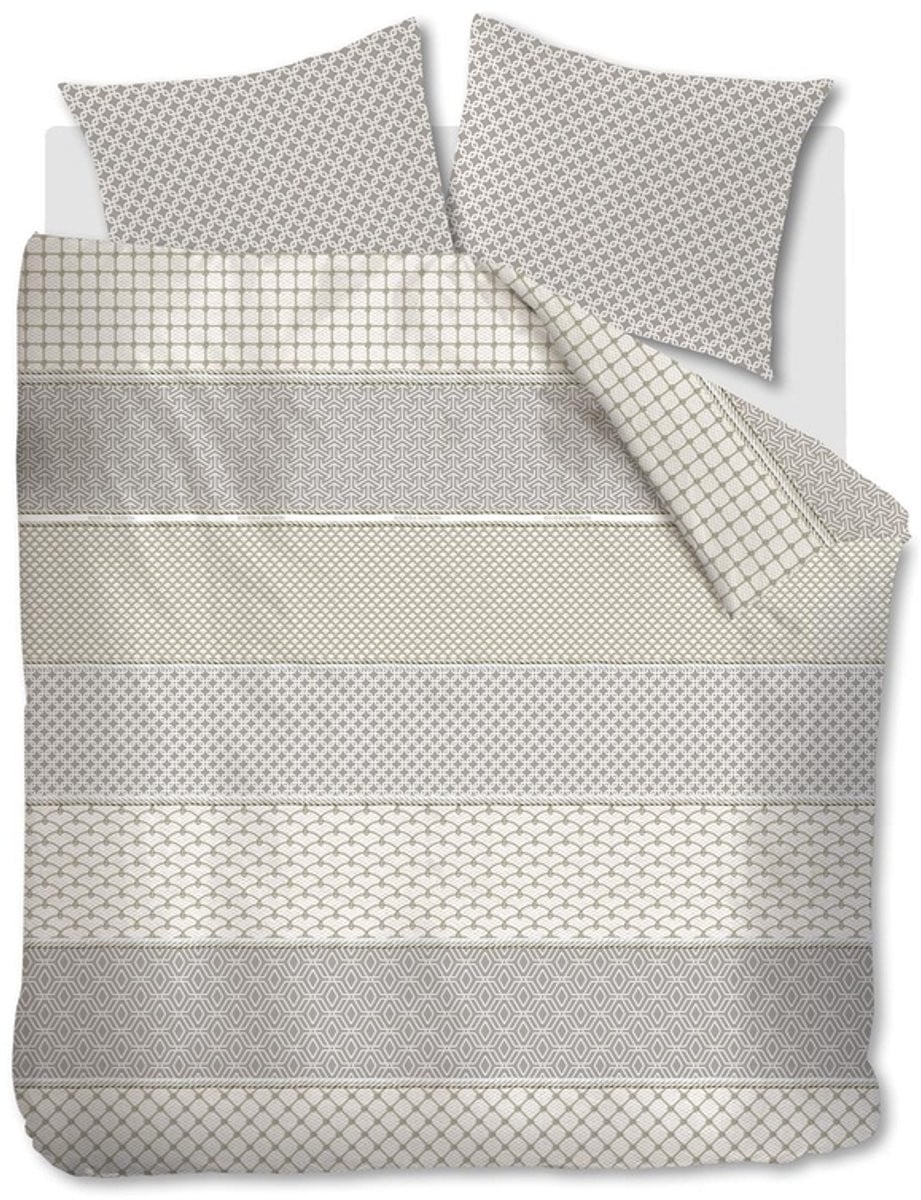 Riviera Maison Ropes dekbedovertrek - Taupe - 240 x 220 cm