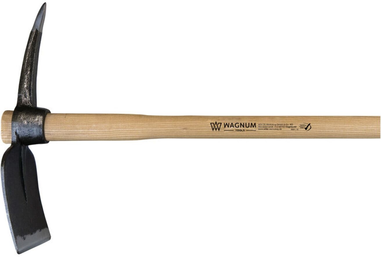 Adler Wegmacherhacke 1800g mit Eschenstiel geölt 1050mm Hacke aus C45 Stahl (354.0E18LW001)