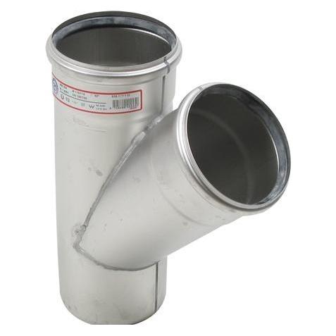 Blücher gr.rør 45gr.110mm - strømlinet RF AISI 304.Alm RF stål (838.110.110)