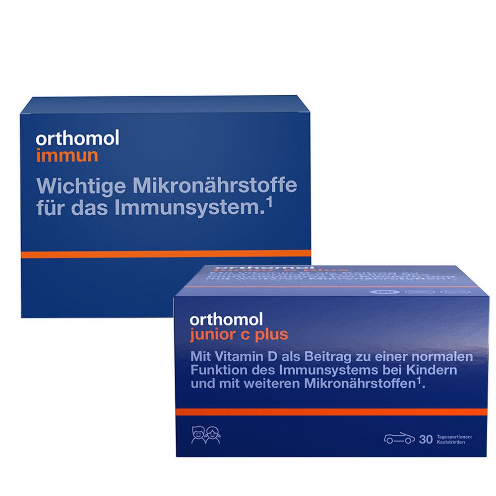 Orthomol Immun + Junior C plus Set 2x30 St Tagesportionen