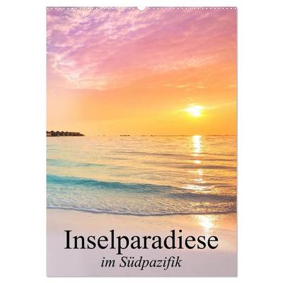 Inselparadiese im Südpazifik (Wandkalender 2026 DIN A2 hoch), CALVENDO Monatskalender