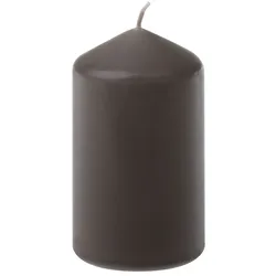 Stumpenkerze 10 cm Wachs Grau
