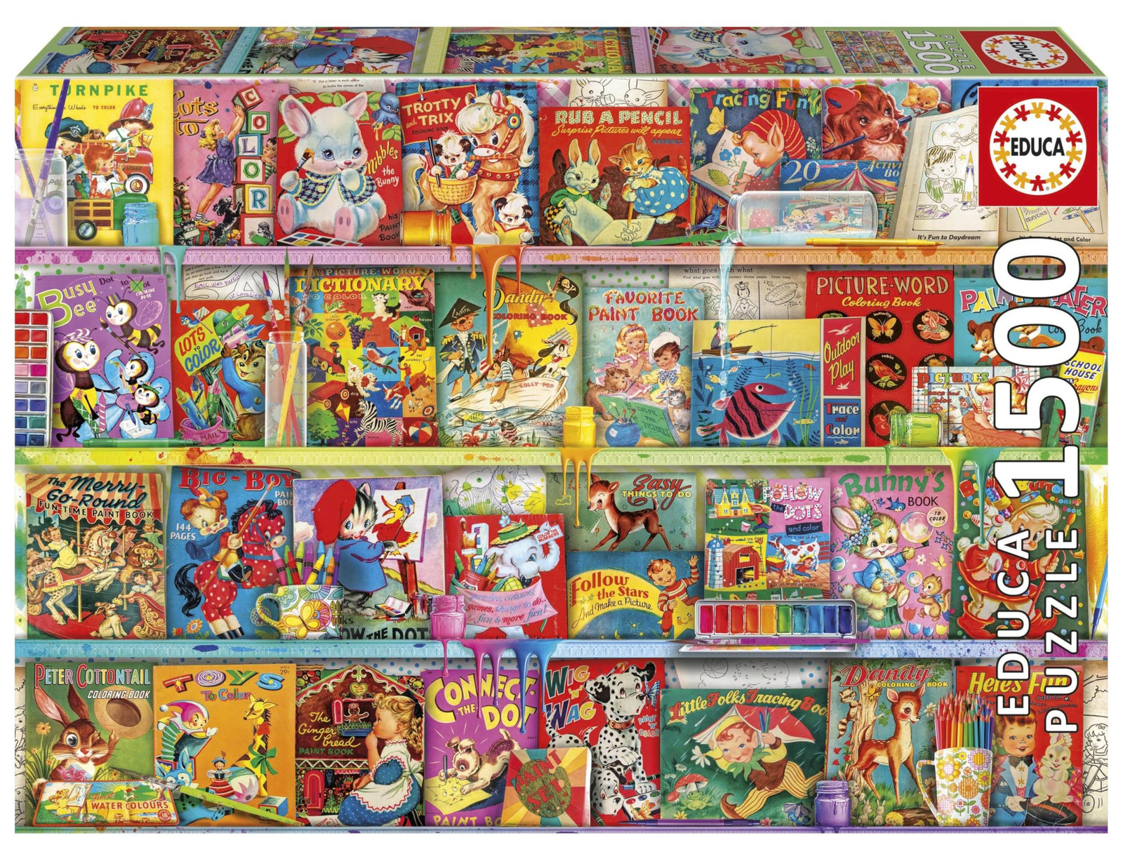 Educa Puzzel Kitsch-notitieboekjes, 1500 stukjes, meerkleurig