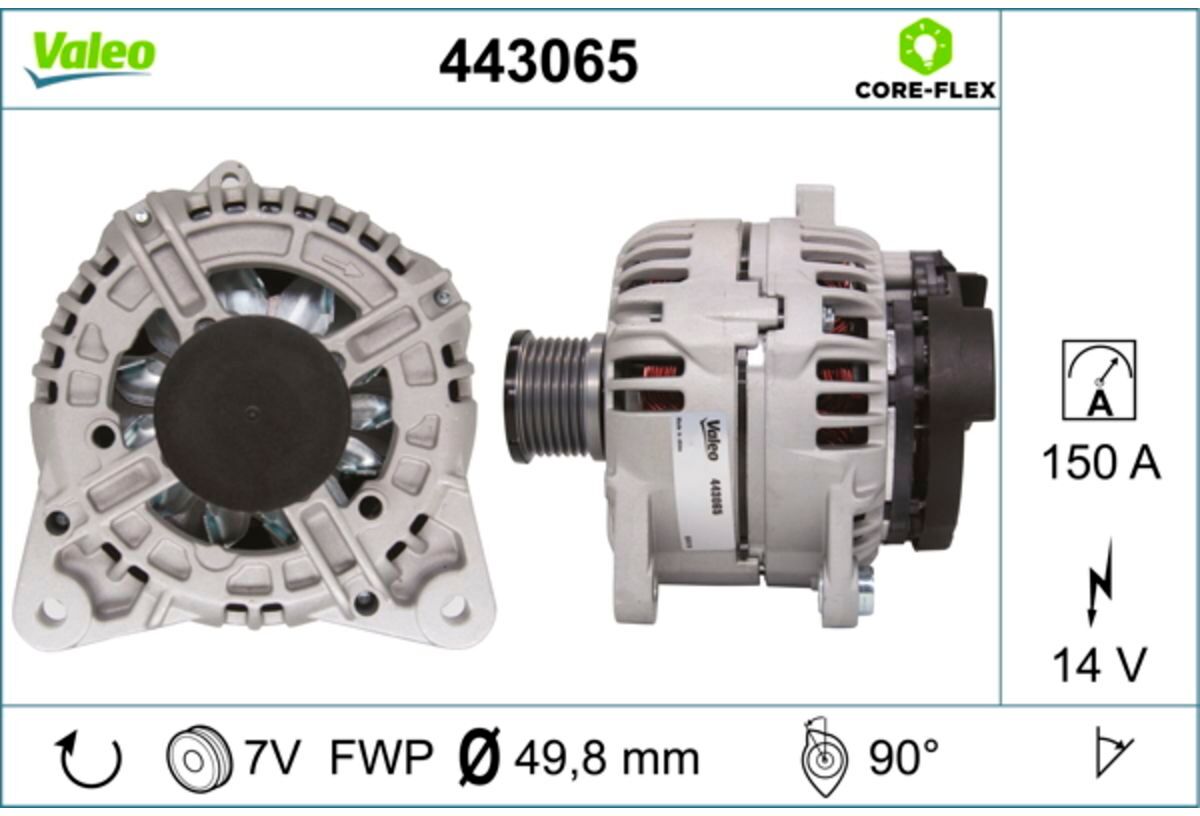Drehstromgenerator VALEO 443065