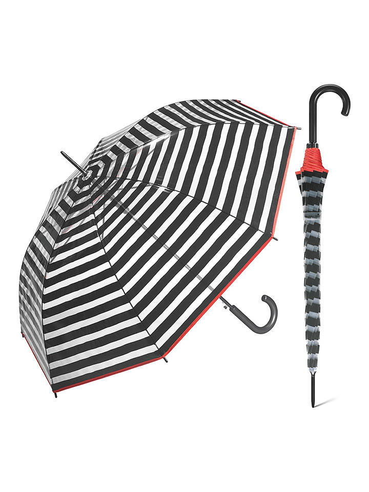 Le Monde du Parapluie Stockschirm in Transparent/ Schwarz - Ø 95 cm - onesize
