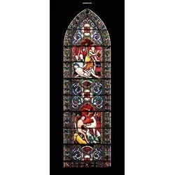 Scheurich Türfolie Stained Glass, für Innen- Außentüren