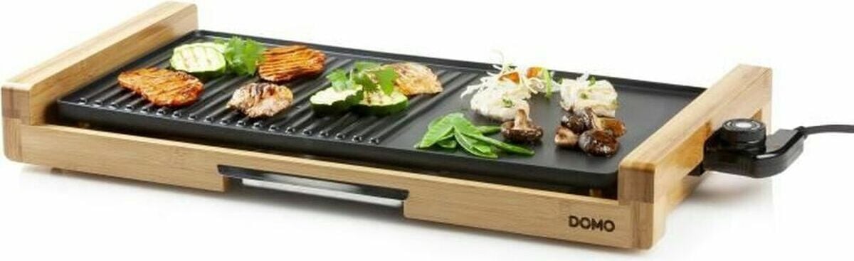Domo Bamboo Plancha 60cm DO8311TP Elektrische Tabletop Plancha 2200W