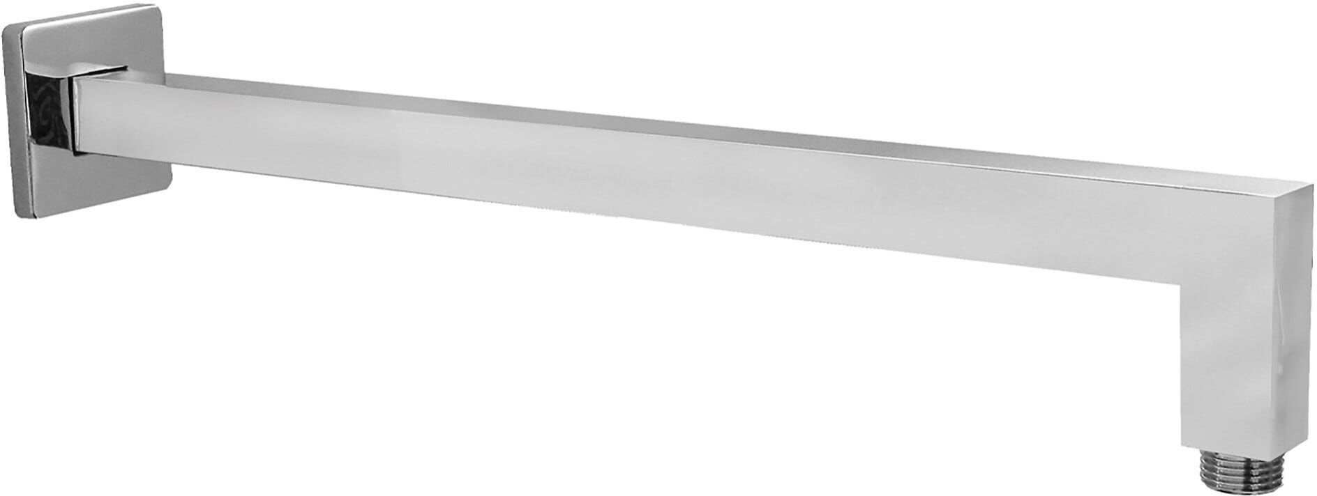 Tecom BRACCIO DOCCIA  SQUARE PLUS IN OTTONE CROMATO ø 25 mm L 300 mm M 1/2"